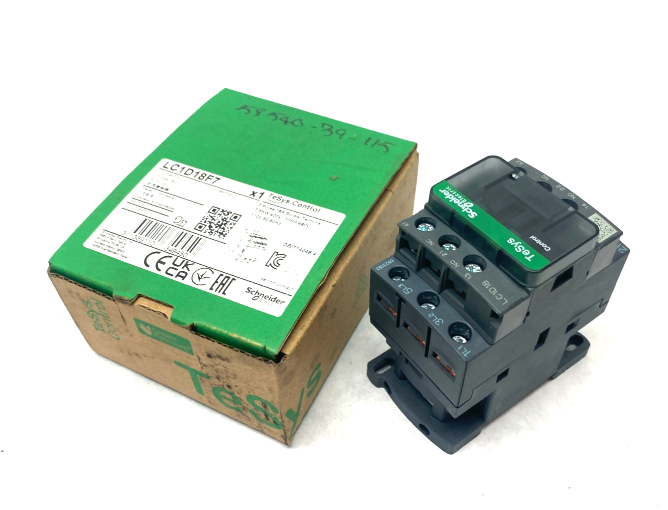 Schneider Electric LC1D18F7 TeSys Deca Nonreversing IEC Contactor 3-Pole - Maverick Industrial Sales