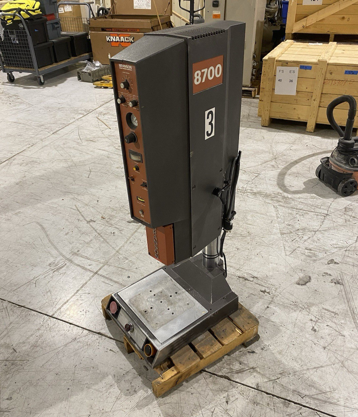 Branson 8700 Integrated Ultrasonic Welder 200/245VAC Input 50/60Hz - Maverick Industrial Sales
