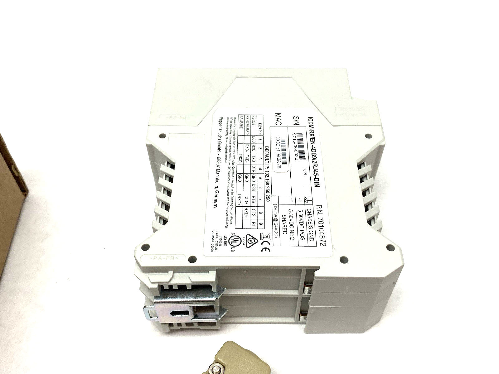 ICDM-RX/EN-4DB9/2RJ45-DIN | Pepperl+Fuchs Comtrol EtherNet/IP +Gateway 70104872 - New Other - Maverick Industrial Sales