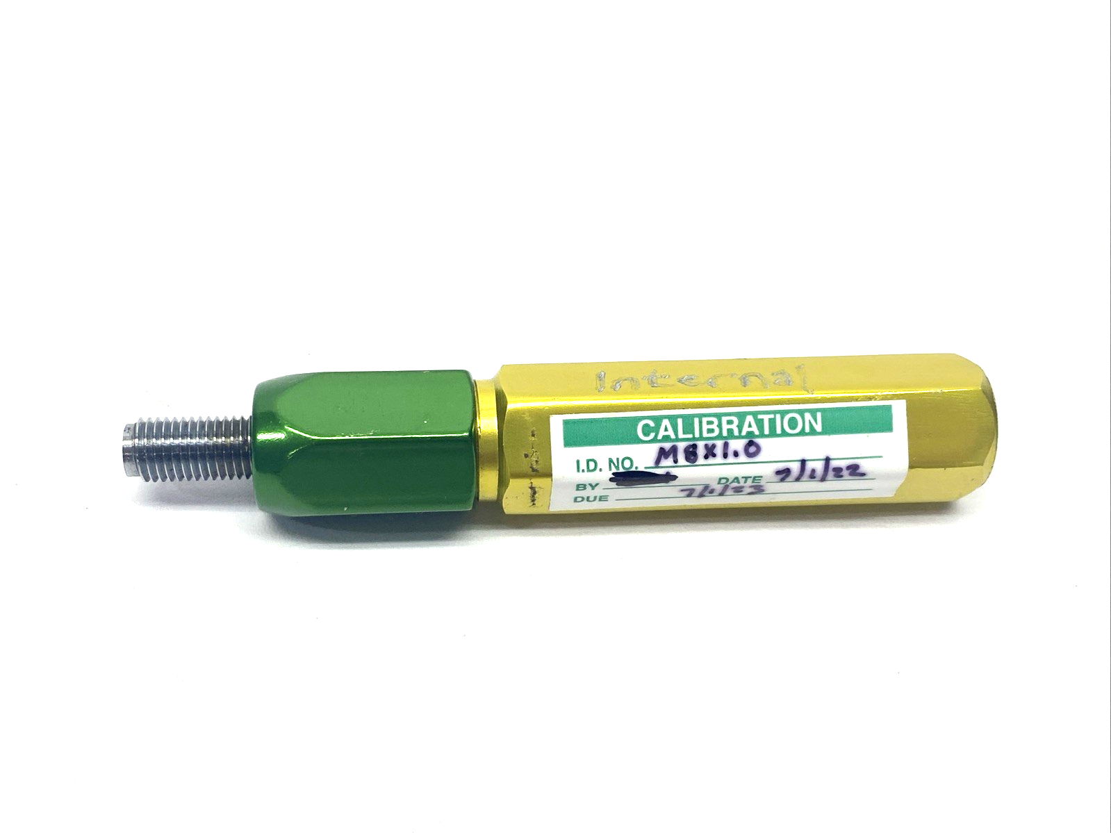 Vermont Gage M8 x 1.0 Internal Thread/Thread Plug Gage, Male/GO Only - Maverick Industrial Sales