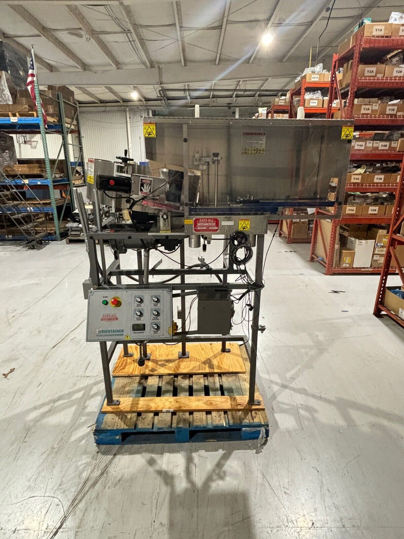 Kaps-All AU-3 Bottle Orientainer, Automatic Vial Unscrambler Feeder - Maverick Industrial Sales