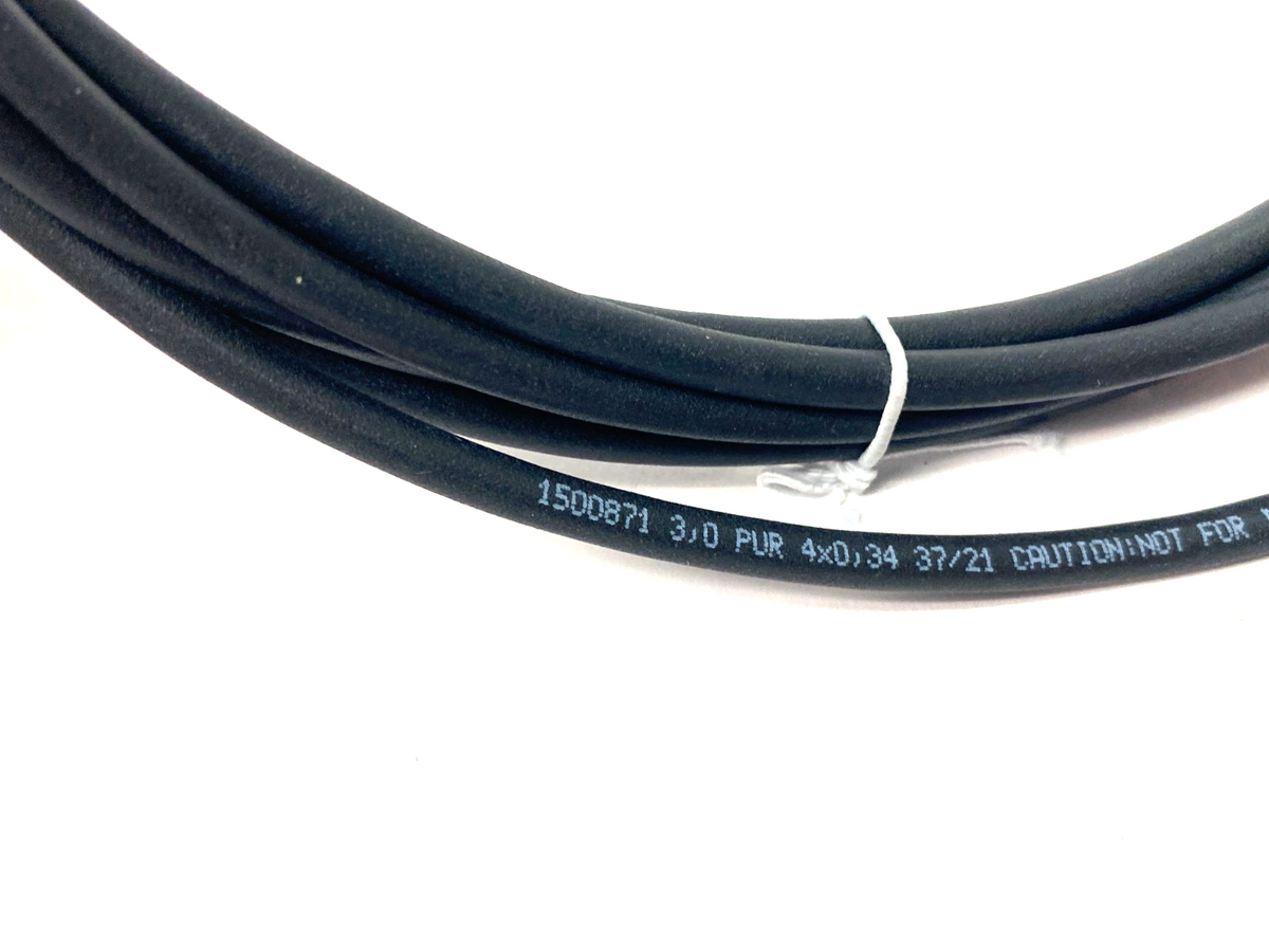 SAC-4P-M12MS/3,0-PUR/M12FS SH, 1500871 | Phoenix Contact SAC-4P-M12MS/3,0-PUR/M12FS SH Double Ended Cordset 1500871 - New – Open box - Maverick Industrial Sales