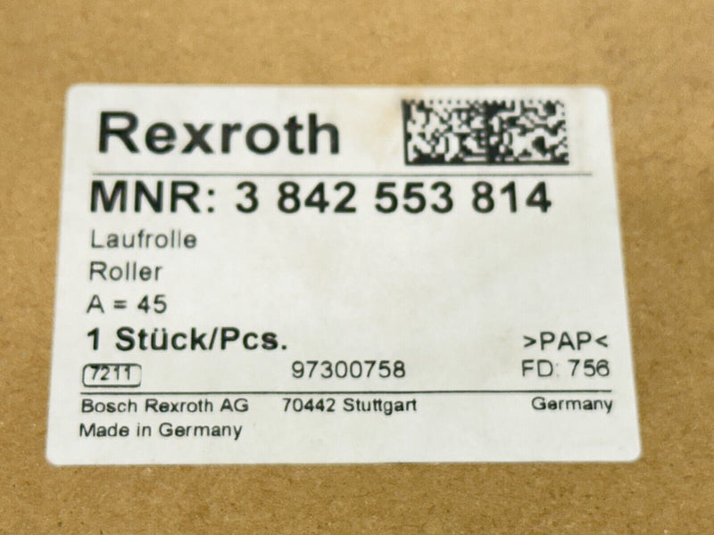 Bosch Rexroth 3842553814 Roller A=45 - Maverick Industrial Sales