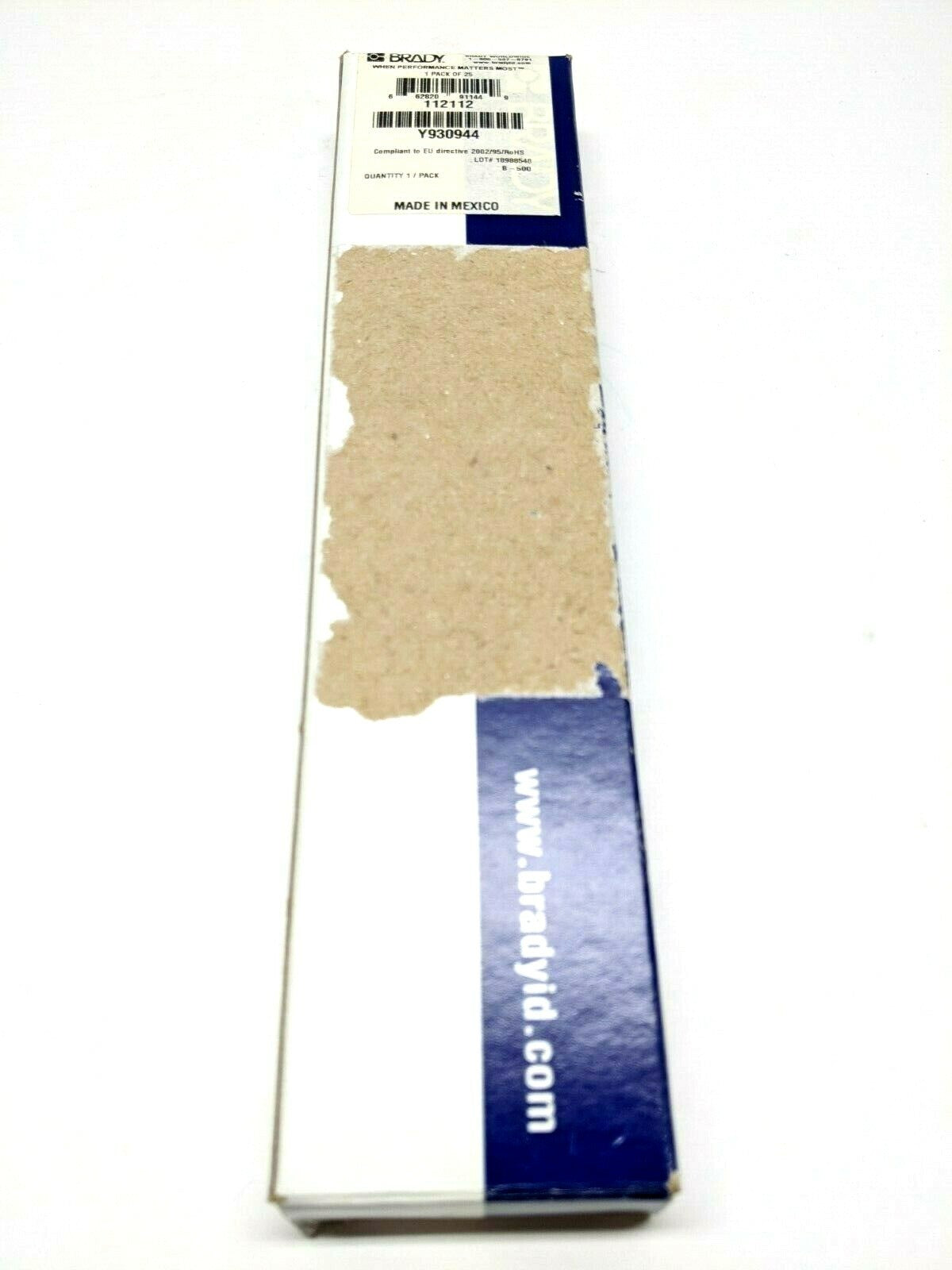 WM-34-PK | Brady Vinyl Cloth Wire Marker LOT OF 15 Sheets - New – Open box - Maverick Industrial Sales
