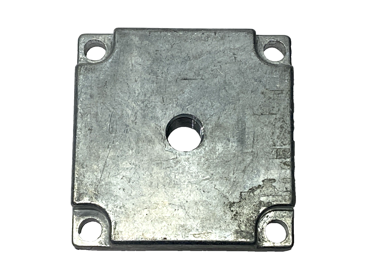 FlexLink XCFE 64 M12A End Plate for Beam, 64 x 64mm, M12 Thread, Zinc, Die-Cast - Maverick Industrial Sales