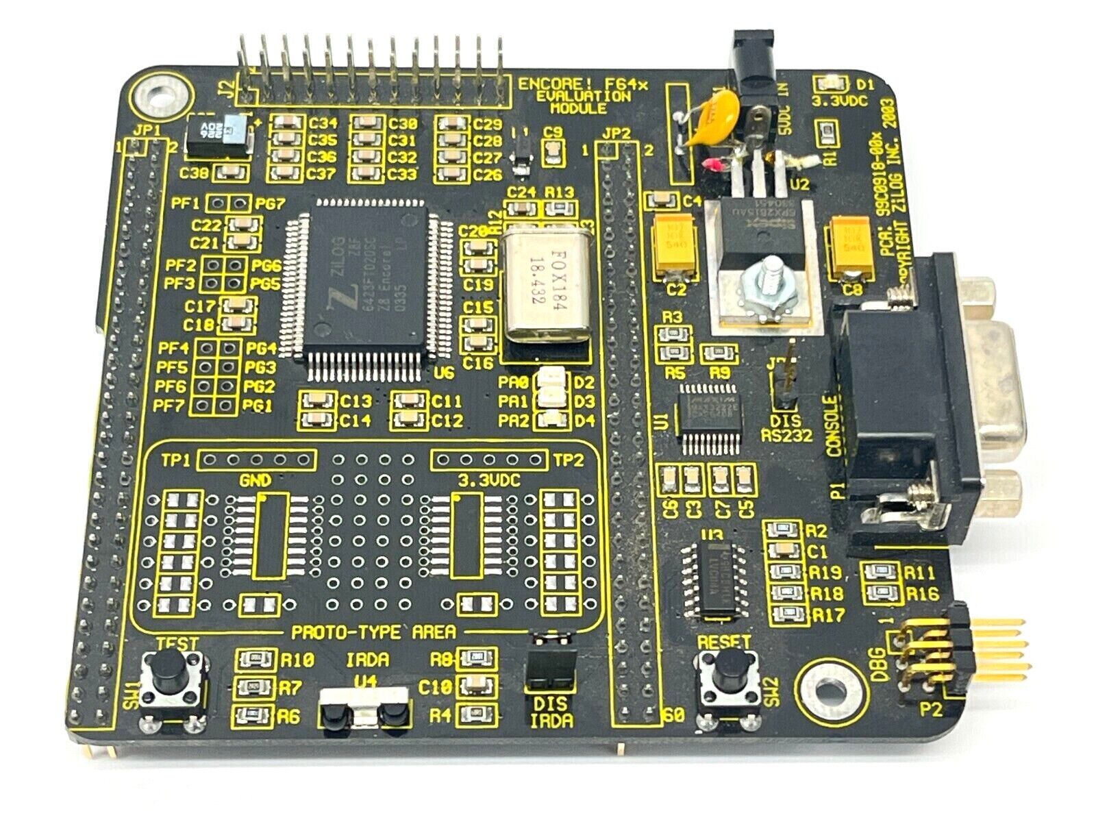 Zilog F64x Encore Evaluation Module PCB - Maverick Industrial Sales