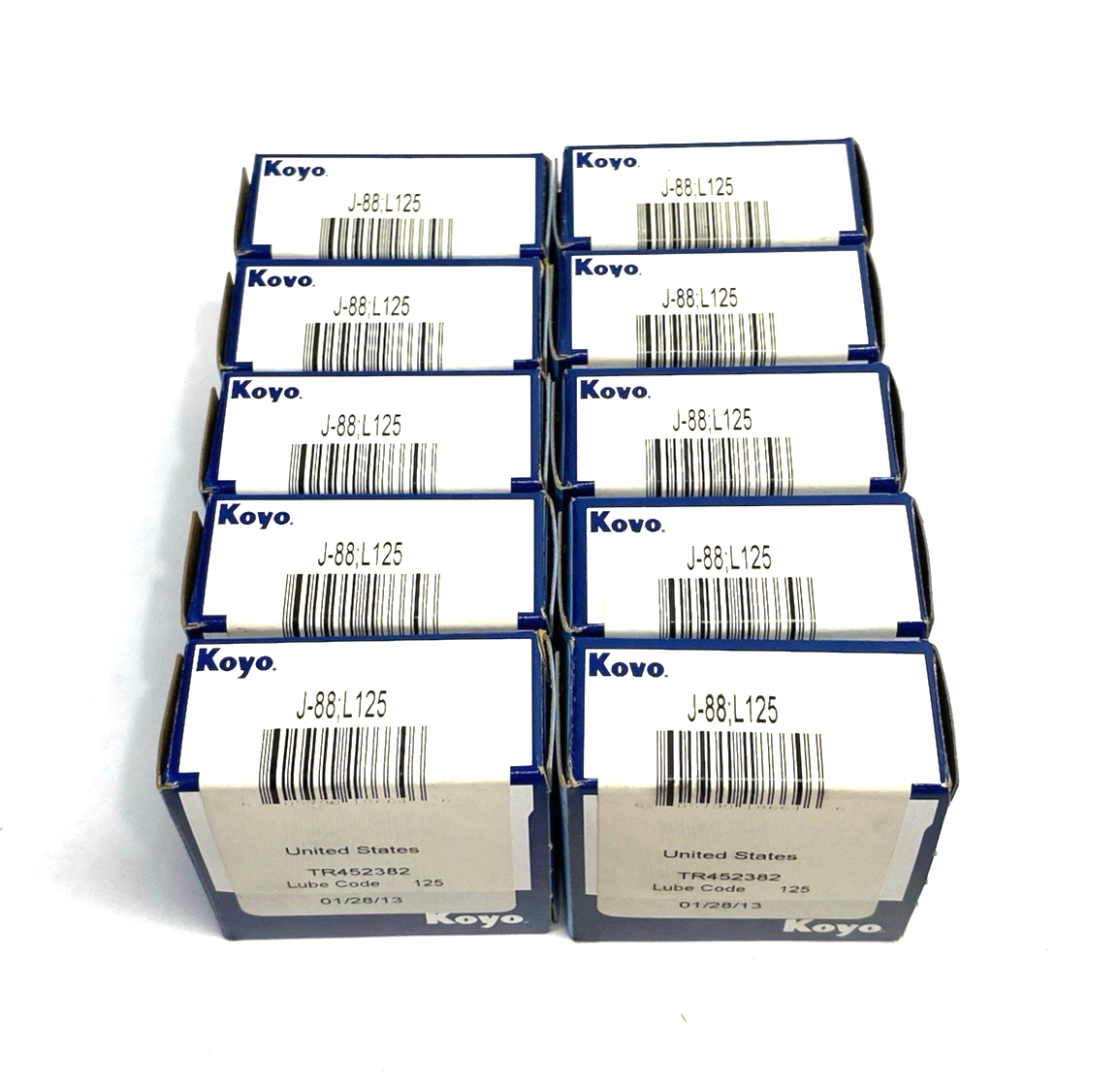J-88 | Koyo ;L125 Drawn Cup Needle Roller Bearing Inch Series, Caged LOT OF 10 - New - Maverick Industrial Sales