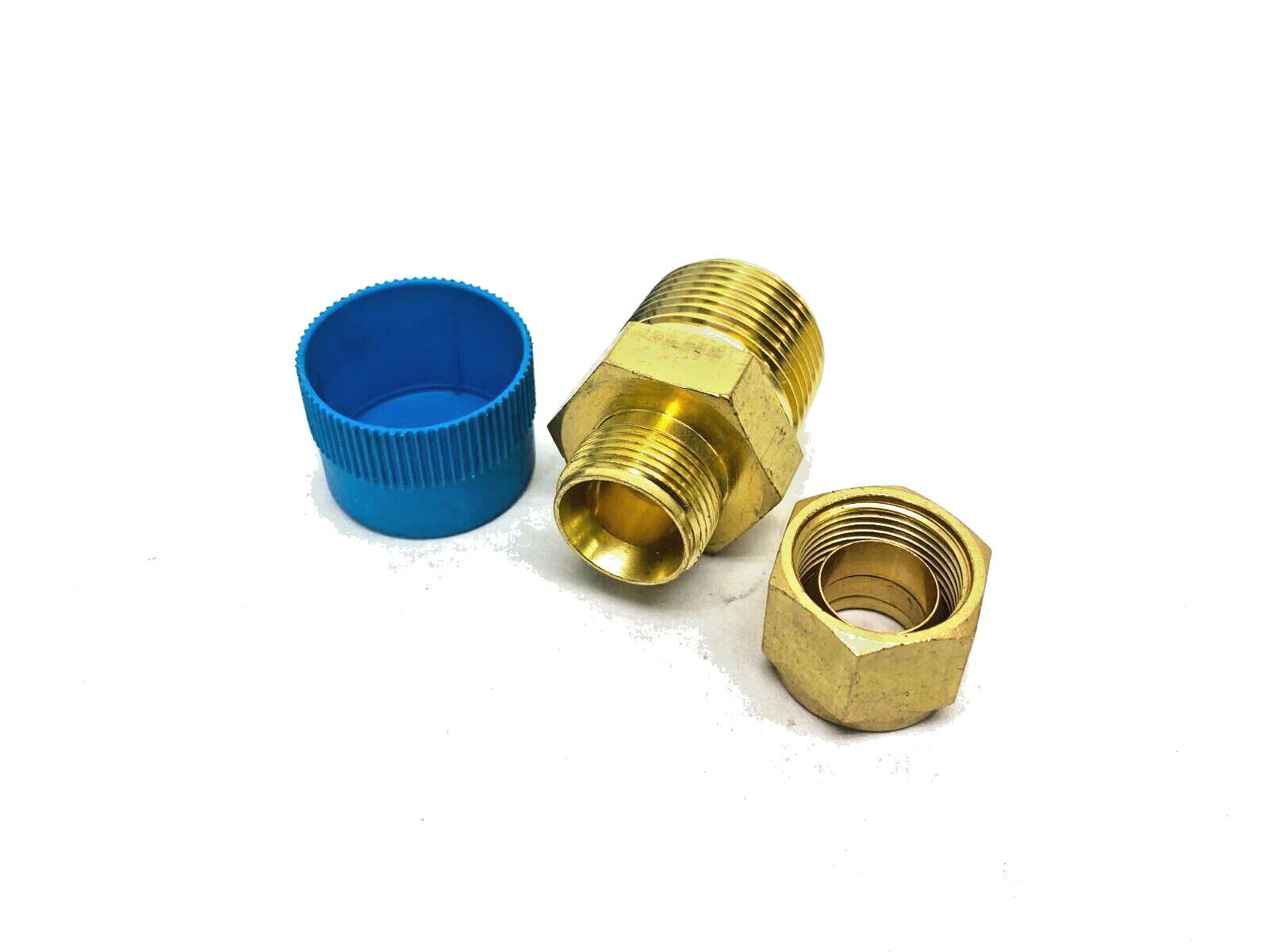Swagelok B-810-1-12 Brass Straight Compression Fitting 1/2" OD 3/4" NPT Thread - Maverick Industrial Sales