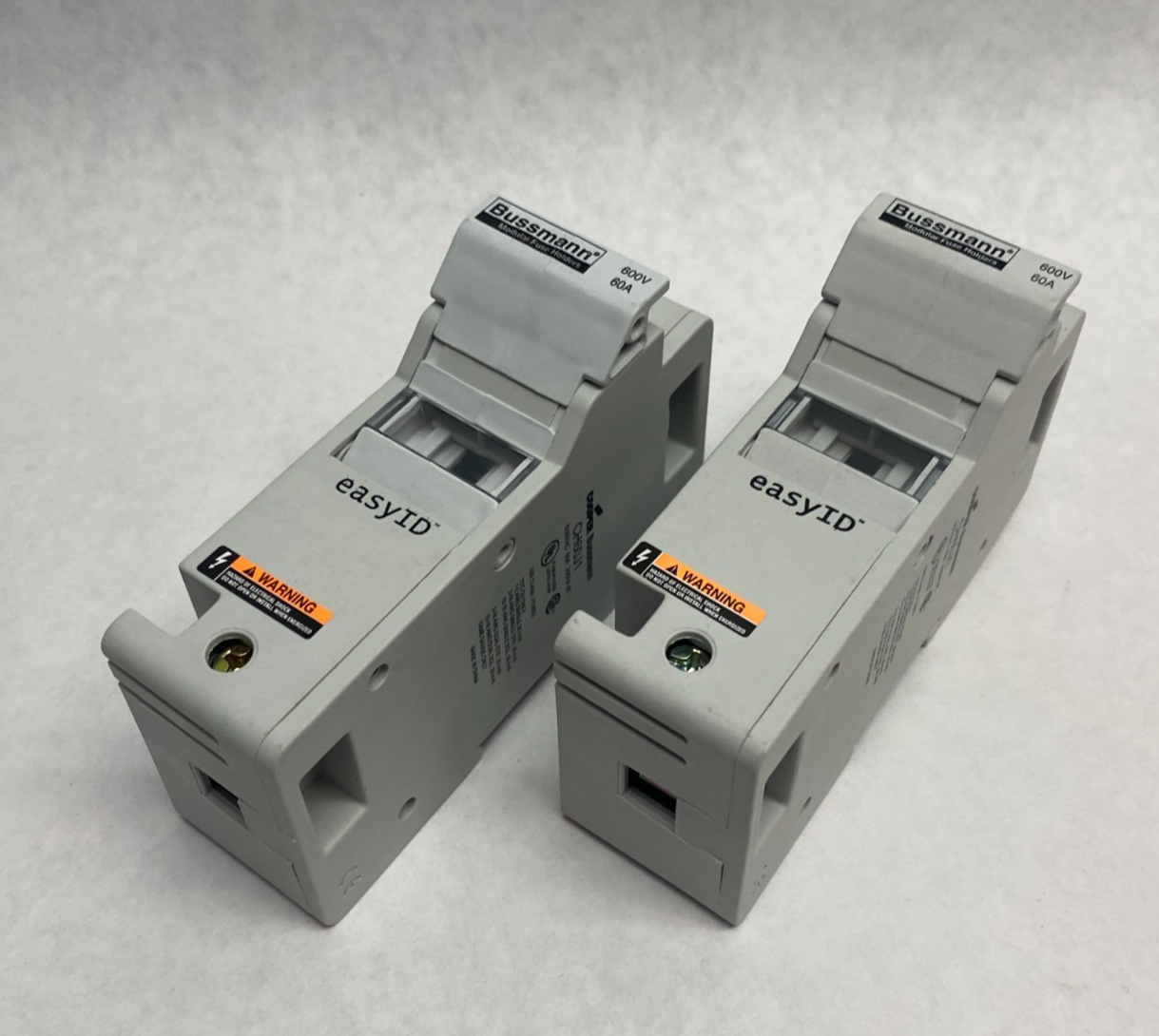 CH60J1 | Cooper Bussmann Fuse Holder 600VAC 60A LOT OF 2 - Used - Maverick Industrial Sales