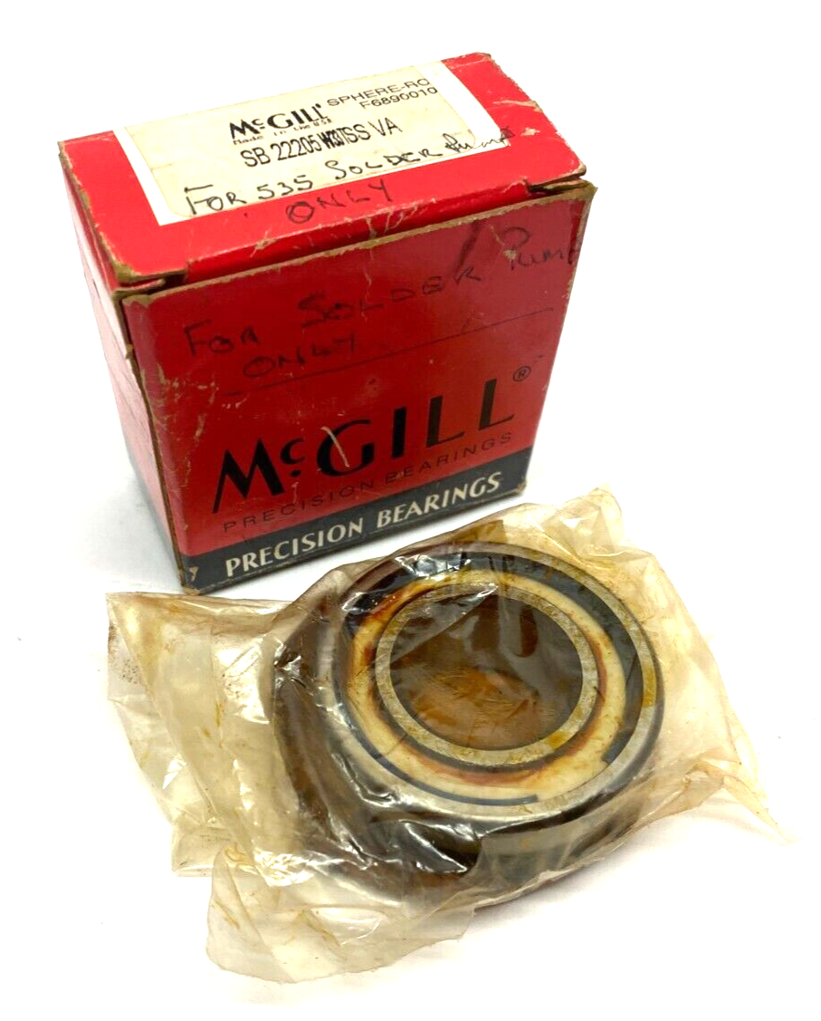 McGill SB 22205W33TSS VA SPHERE-ROL Radial Spherical Roller Bearing - Maverick Industrial Sales