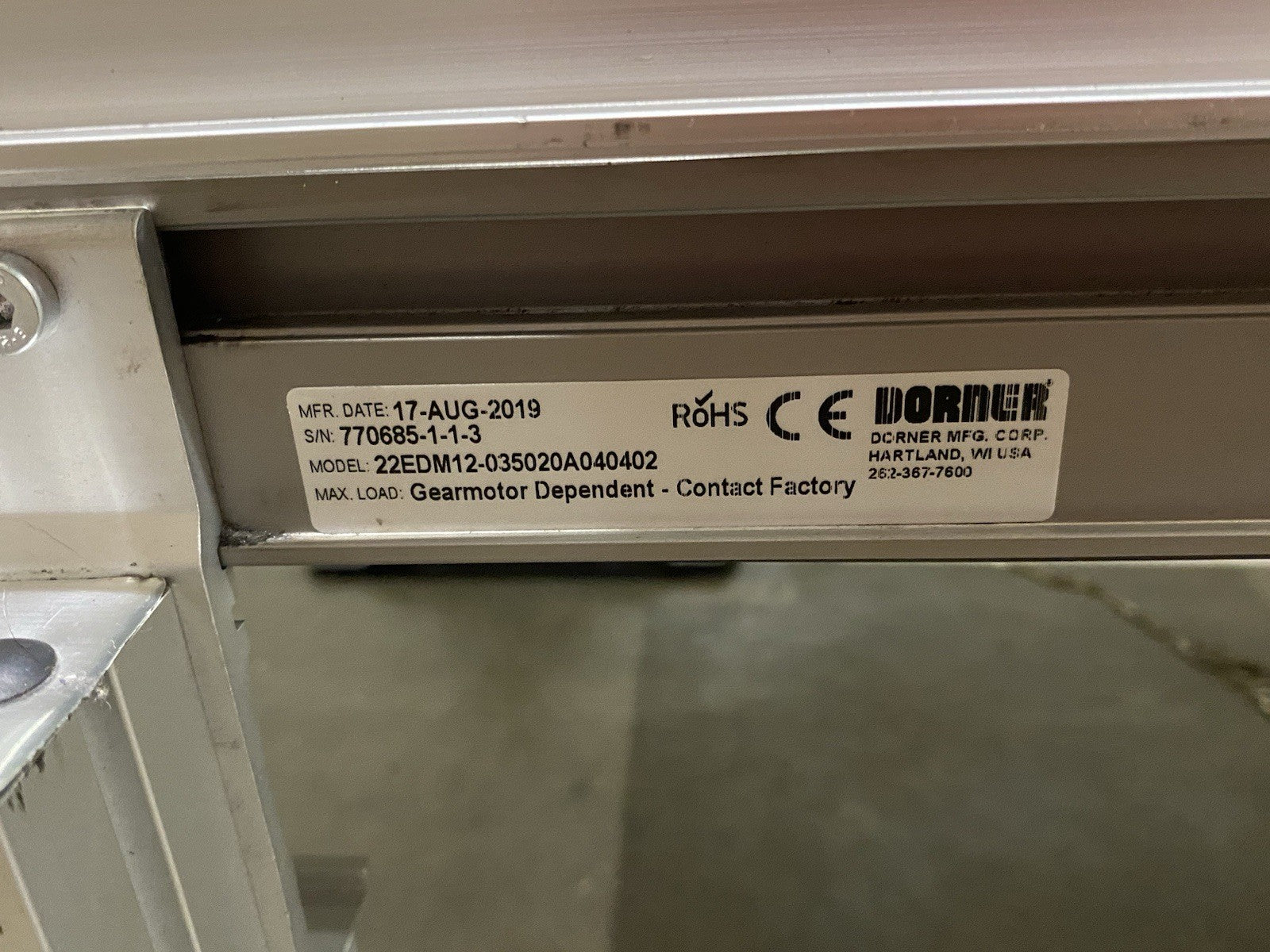Dorner 22EDM12-035020A040402 Flat Belt Conveyor 12" W x 42" L, 2200 Series - Maverick Industrial Sales
