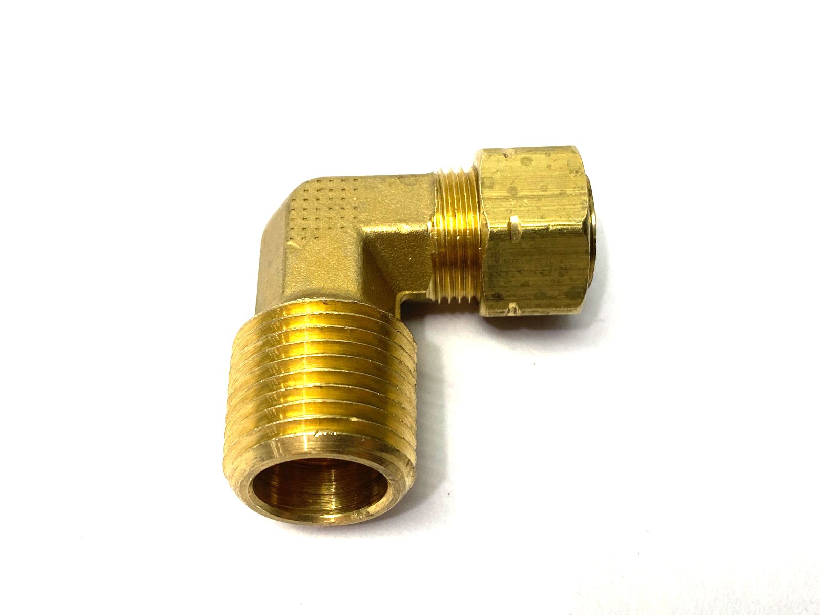 8MSEL8N-B | Parker Brass A-LOK Compression Elbow Fitting, 1/2" Tube OD, 1/2" NPT- New – Open box - Maverick Industrial Sales