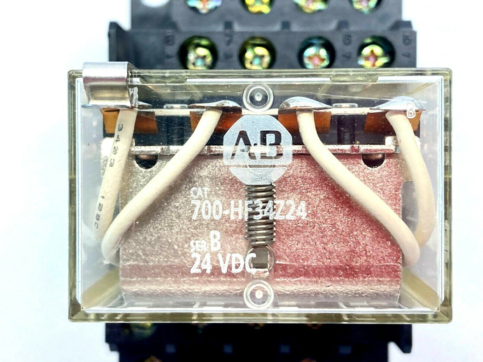 700-HN139,700-HF34Z24 | Allen-Bradley 700-HN139 Ser A Relay Base w/ 700-HF34Z24 Ser B Relay - Used - Maverick Industrial Sales