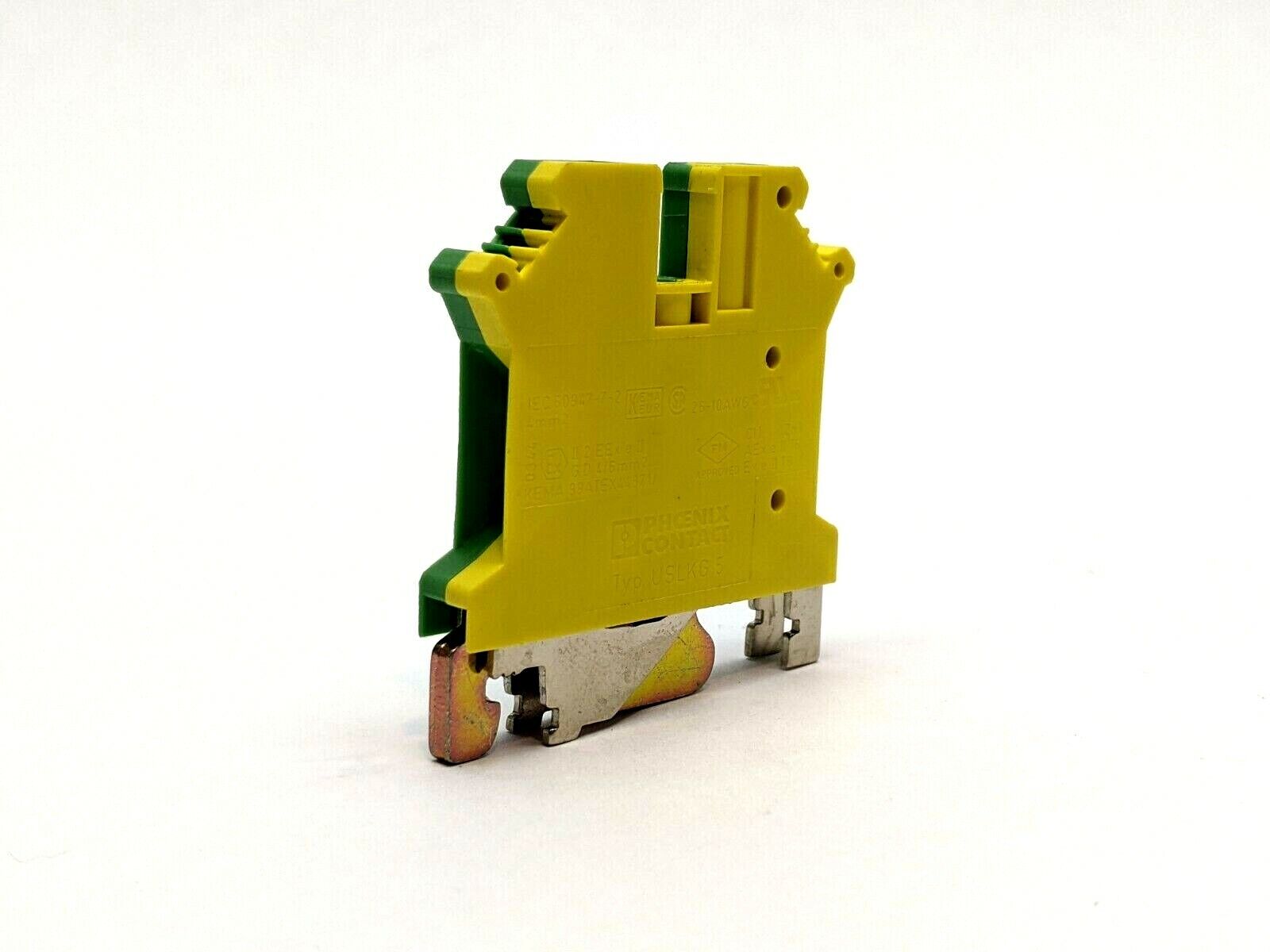 Phoenix Contact USLKG 5 Ground Modular Terminal Block 4mm 0441504 - Maverick Industrial Sales