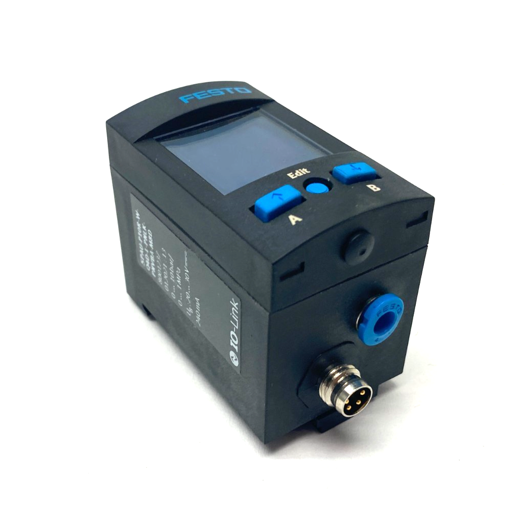 Festo SPAU-P10R-W-Q4D-L-PNLK-PNVBA-M8D Digital Pressure Sensor 8001237 - Maverick Industrial Sales