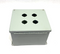 Hoffman E4SPBY25 Extra-Large Pushbutton Enclosure 4-Hole 30.5mm Gray Steel - Maverick Industrial Sales