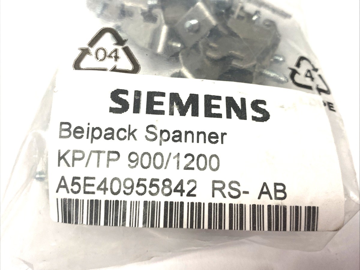 A5E40955842 | Siemens Beipack Spanner Mounting Brackets KP/TP 900/1200 LOT OF 16 - New – Open box - Maverick Industrial Sales