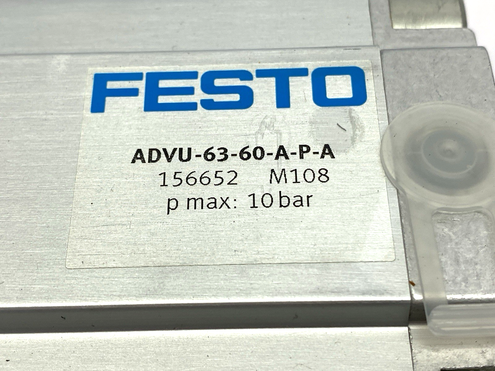 Festo ADVU-63-60-A-P-A Pneumatic Cylinder 63mm Bore 60mm Stroke 156652 - Maverick Industrial Sales