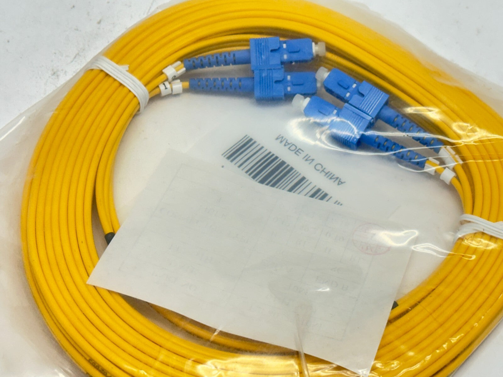 Belkin F2F80277-10M Duplex Fiber Optic Cable SC/SC:8.3/125 10m 7-22868-85843-6 - Maverick Industrial Sales