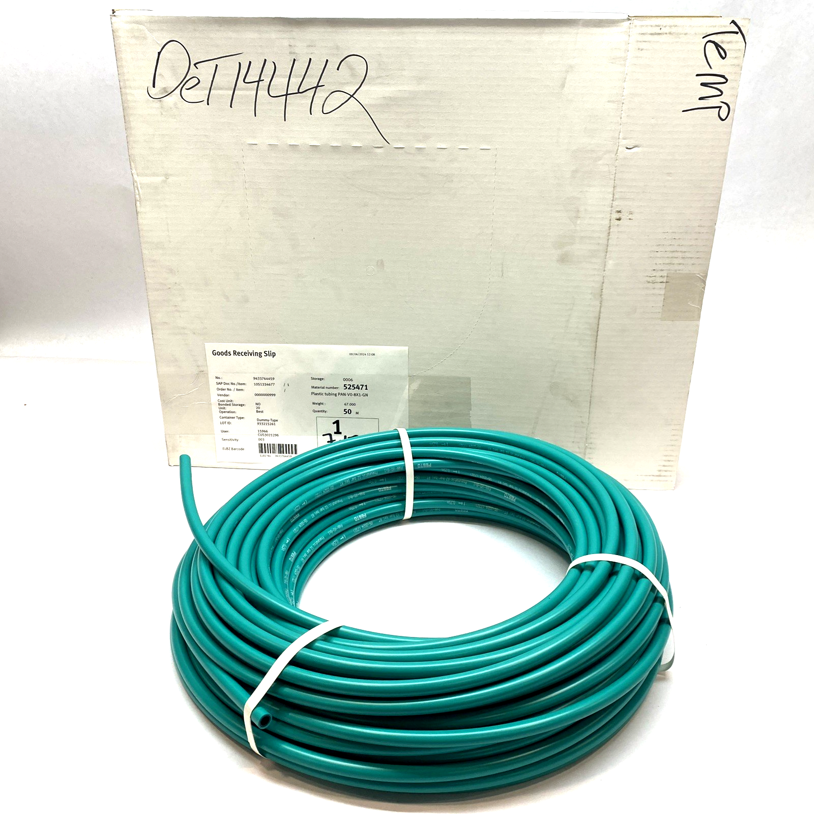 Festo PAN‑V0‑8X1‑GN Plastic Tubing Green 525471 - Maverick Industrial Sales