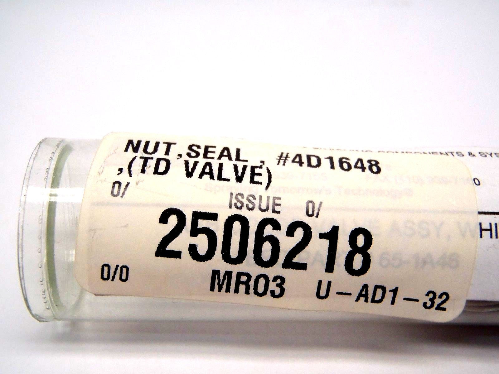ABB 4D1648 Metal Nut Seal TD Valve for Robobell Paint Sprayer - Maverick Industrial Sales
