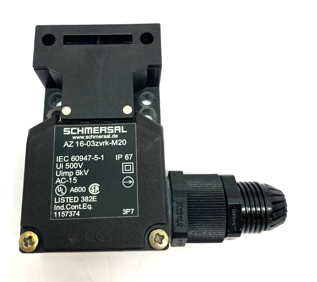 Schmersal AZ16-03zvrk-M20 Safety Interlock Switch Keyed Glass Fibre RIGHT EXIT - Maverick Industrial Sales