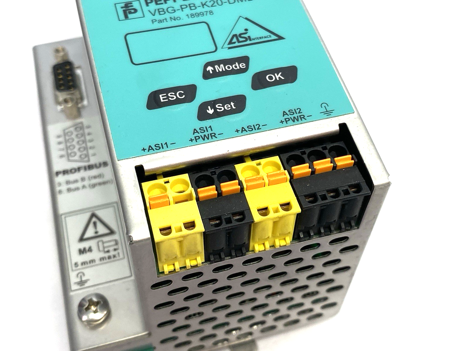 VBG-PB-K10-DMD | Pepperl+Fuchs ASI to Profibus Gateway, Double Master, 189978 - Used - Maverick Industrial Sales