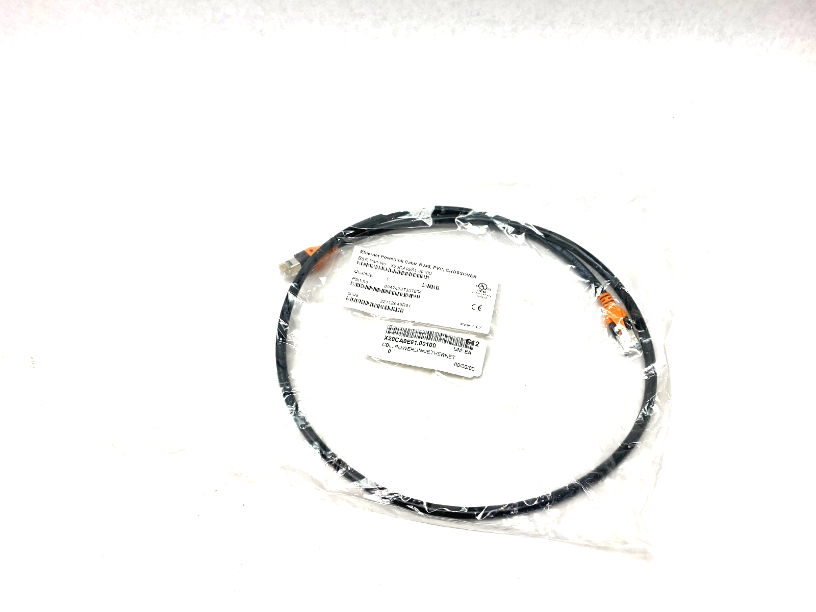 X20CA0E61.00100 | B&R Automation Ethernet POWERLINK Crossover Cable 1m - New - Maverick Industrial Sales