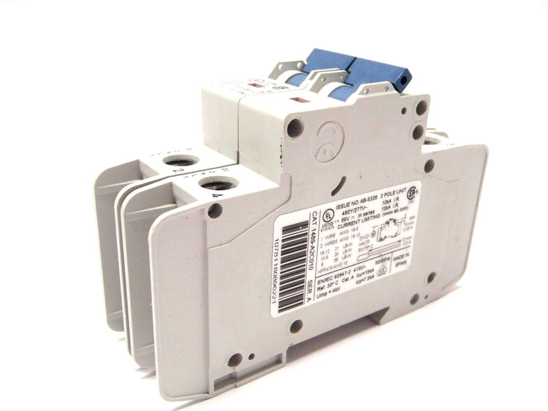 Allen Bradley 1489-A2C010 1489-A Ser A Circuit Breaker 2 Pole Unit 480Y/277V - Maverick Industrial Sales