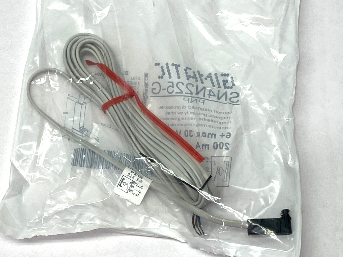 Gimatic SN4N225-G Programmable Magnetic Sensor for C-Slot, 3 PNP Digital Outputs - Maverick Industrial Sales