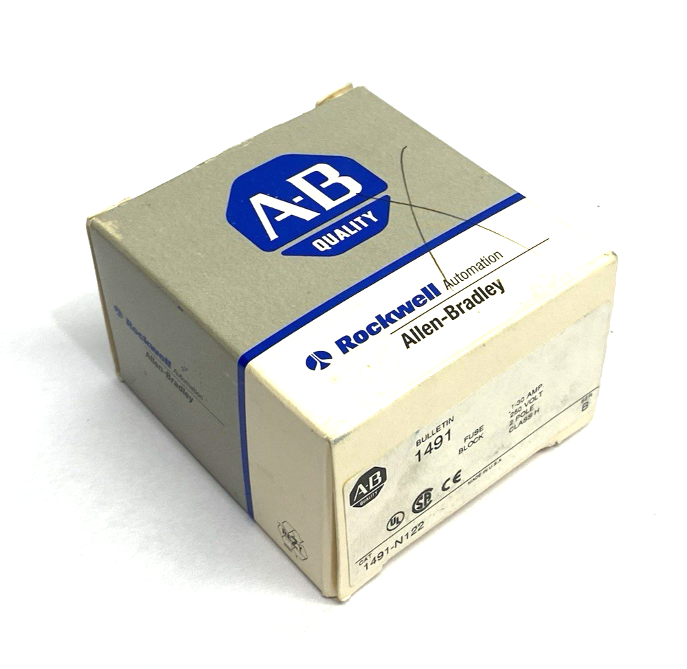 1491-N122 | Allen Bradley Ser. B Fuse Block 2-Pole 250V - New Other - Maverick Industrial Sales