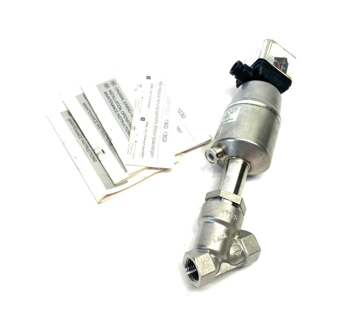 GEMÜ 550 15D 137 512G1RD403 Angle Seat Globe Valve 2/2-Way Body 88350177 - Maverick Industrial Sales