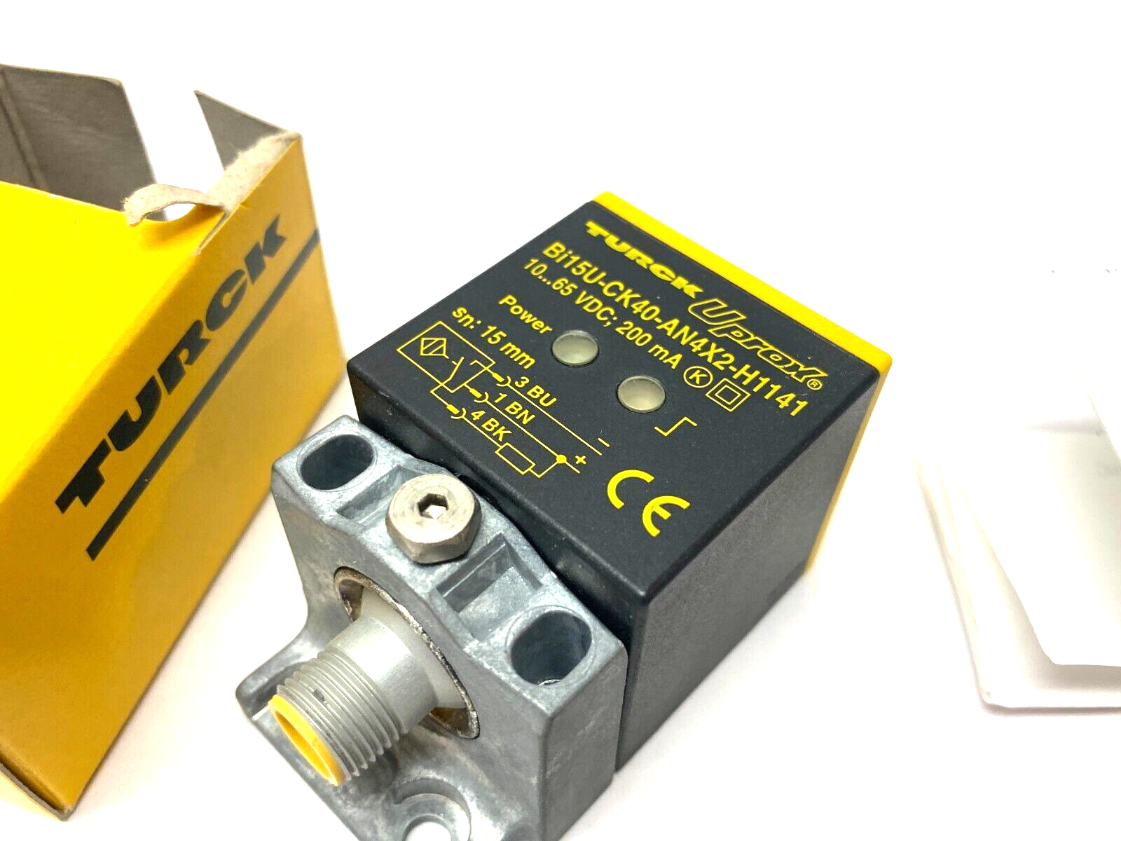 Turck Bi15U-CK40-AN4X2-H1141 uprox 40mm Inductive Cube Sensor 10-65VDC - Maverick Industrial Sales