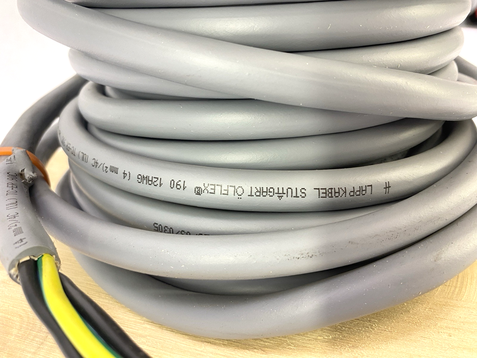 LAPP 601204 Cable OLFLEX 190 4G4 12/4C 82.0 FT 4C 12 AWG Gray - Maverick Industrial Sales