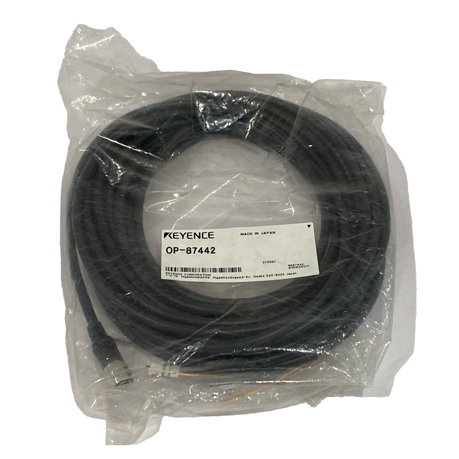 Keyence OP-87442 Vision Sensor Power I/O Cable 10m - Maverick Industrial Sales