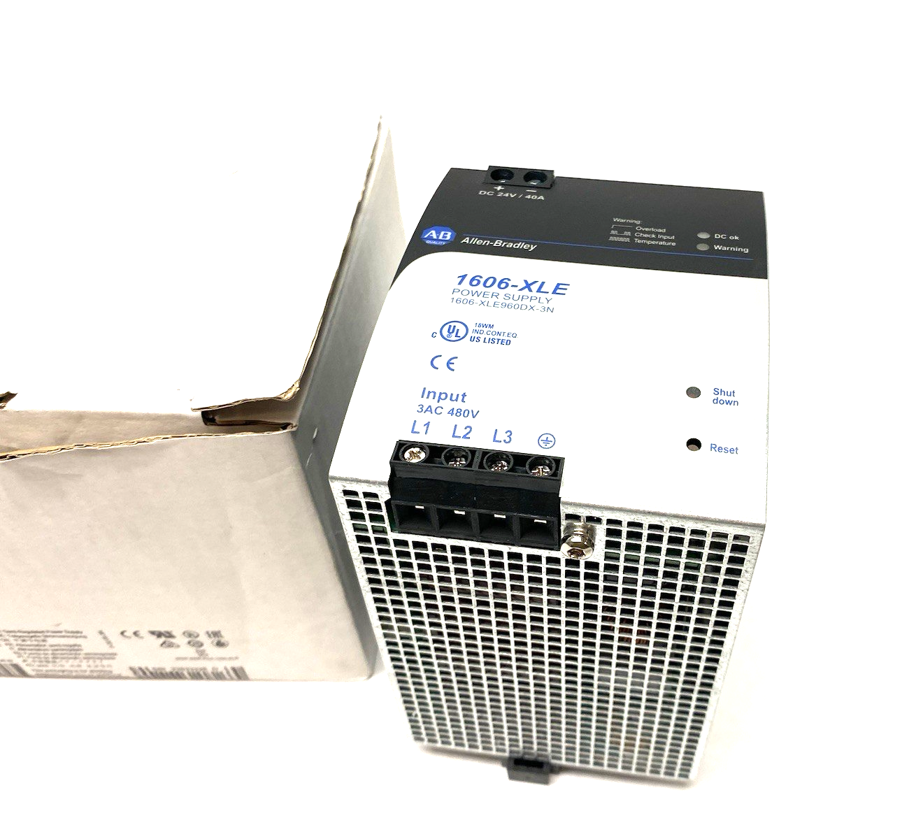 1606-XLE960DX-3N | Allen Bradley Ser. A Semi-Regulated Power Supply 3AC 480V Input - New Other - Maverick Industrial Sales