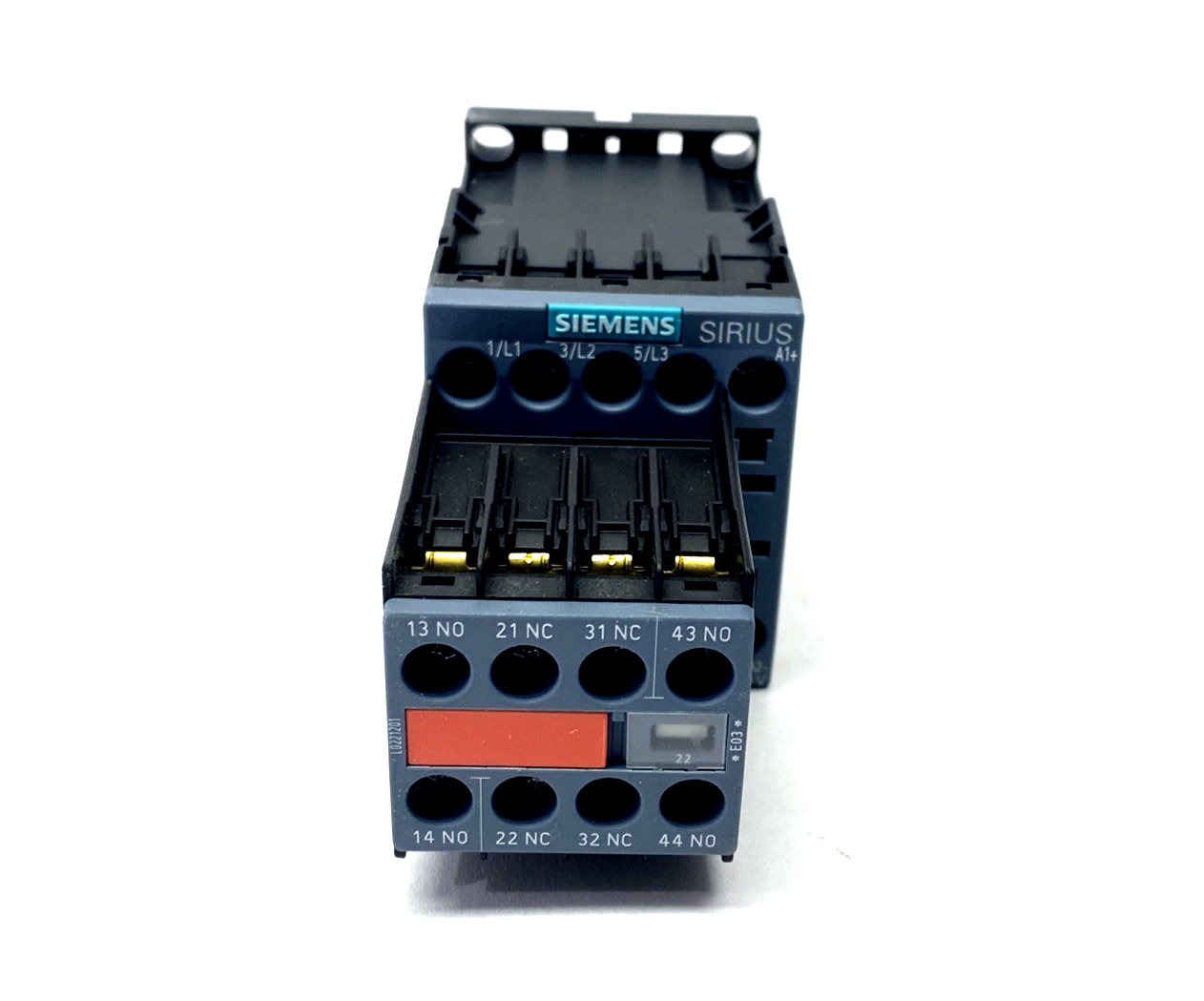 3RT2017-1BB44-3MA0 | Siemens Contactor 3-Pole 12A 5.5kW, 24V DC Coil 2NO 2NC - New - Maverick Industrial Sales