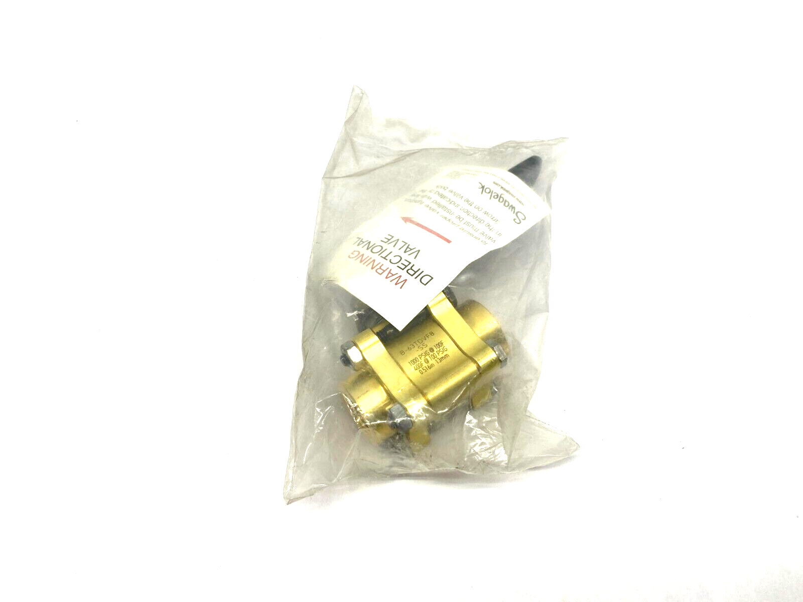 Swagelok B-63TDVF8-SS 60 Series Brass Ball Valve 13mm 0.516" 100PSIG - Maverick Industrial Sales