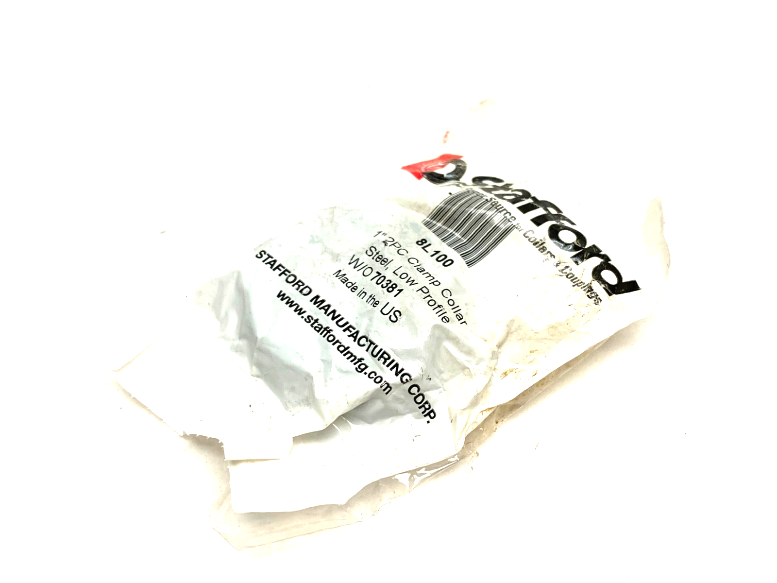 8L100 | Stafford 2PC Clamp Collar 1" Low Profile, Steel - New - Maverick Industrial Sales