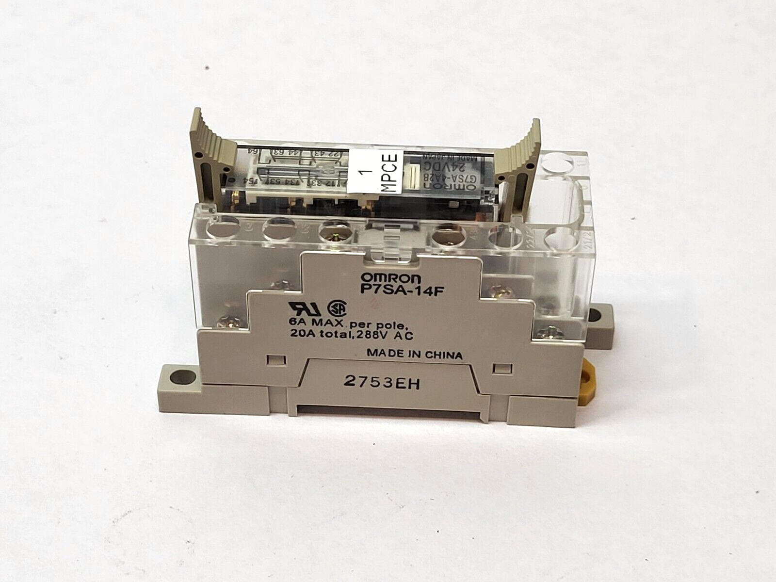 Omron P7SA-14F Relay Socket 24VDC LOT OF 2 - Maverick Industrial Sales