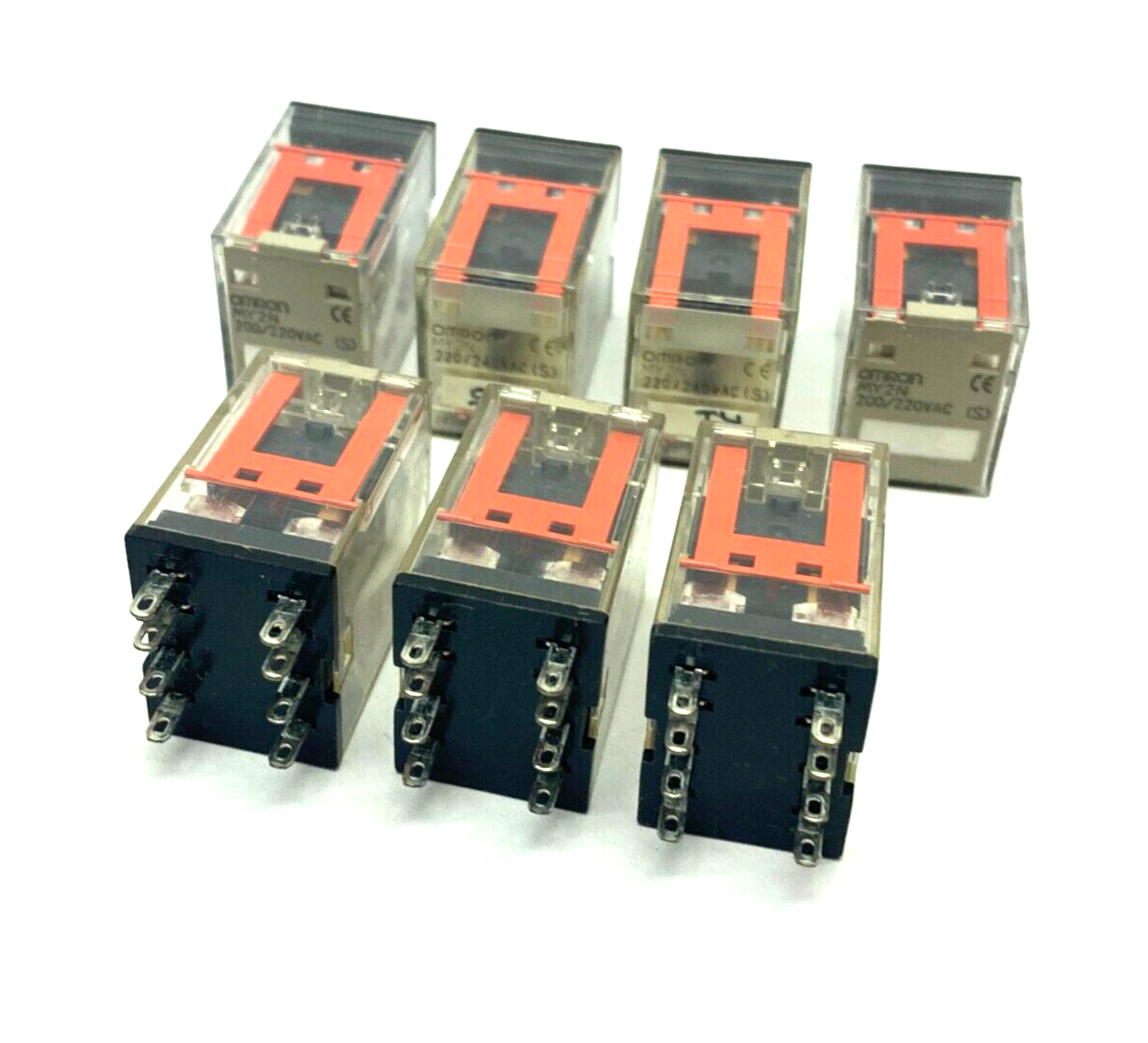 MY2N | Omron Universal Relay 200/240VAC LOT OF 7 - Used - Maverick Industrial Sales