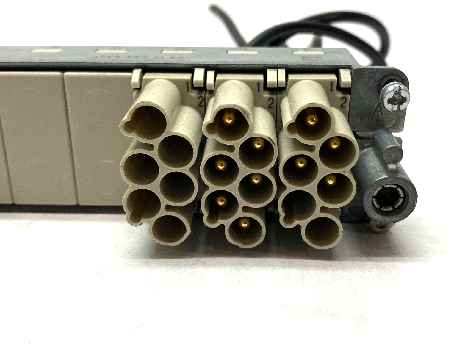 19300240448 | Harting Hood Connector Assembly w/ 3x 09140063041 Protected Modules - Used - Maverick Industrial Sales