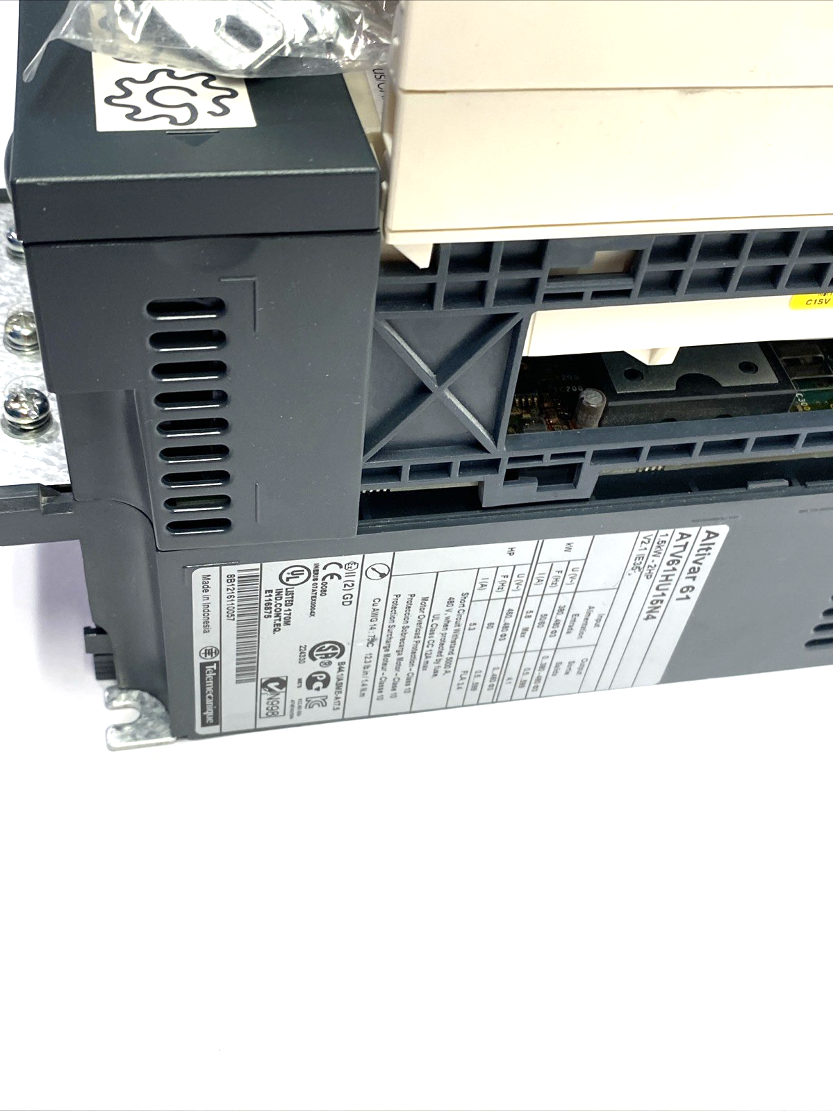 ATV61HU15N4 | Schneider Electric Telemecanique Altivar 61 VFD 1.5kW 2HP 3-Phases - Used - Maverick Industrial Sales