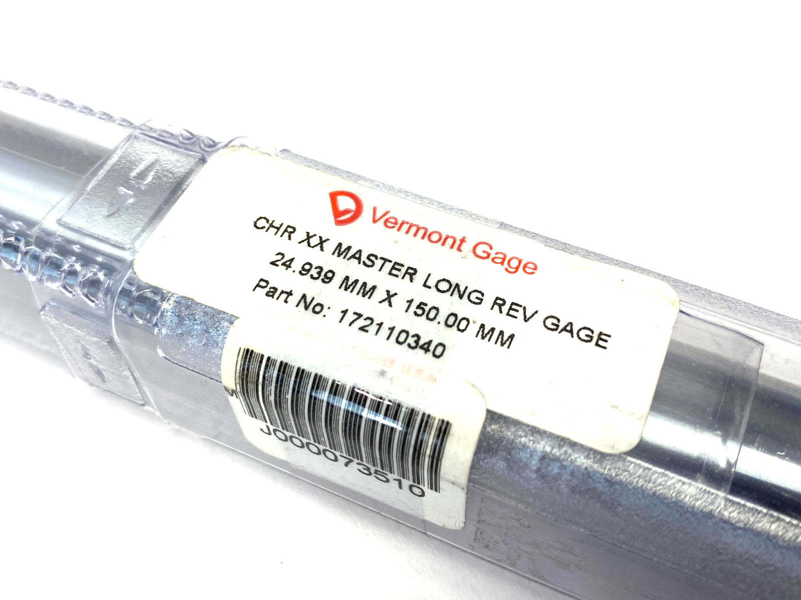Vermont Gage 172110340 CHR XX Reversible Long Master Gage 24.939mm x 150.00mm - Maverick Industrial Sales