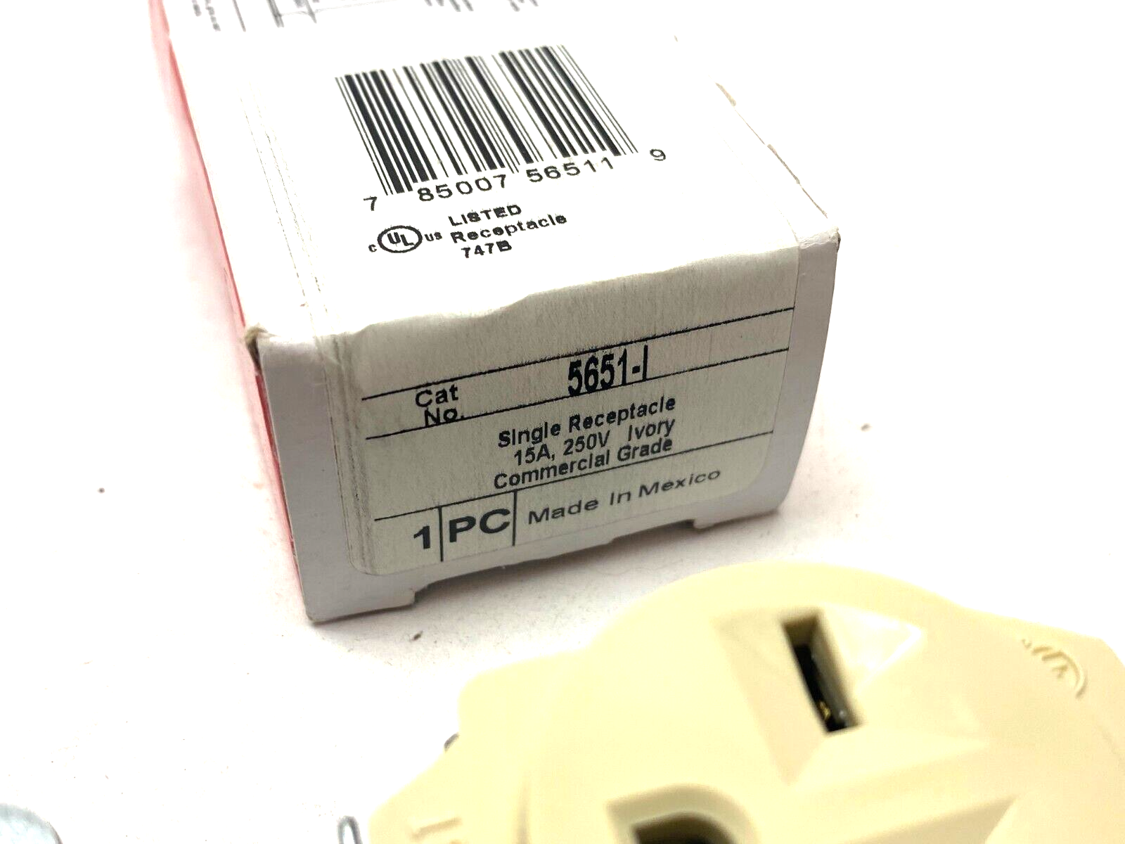 Legrand 5651-I Commercial Grade Single Outlet Receptacle Beige - Maverick Industrial Sales