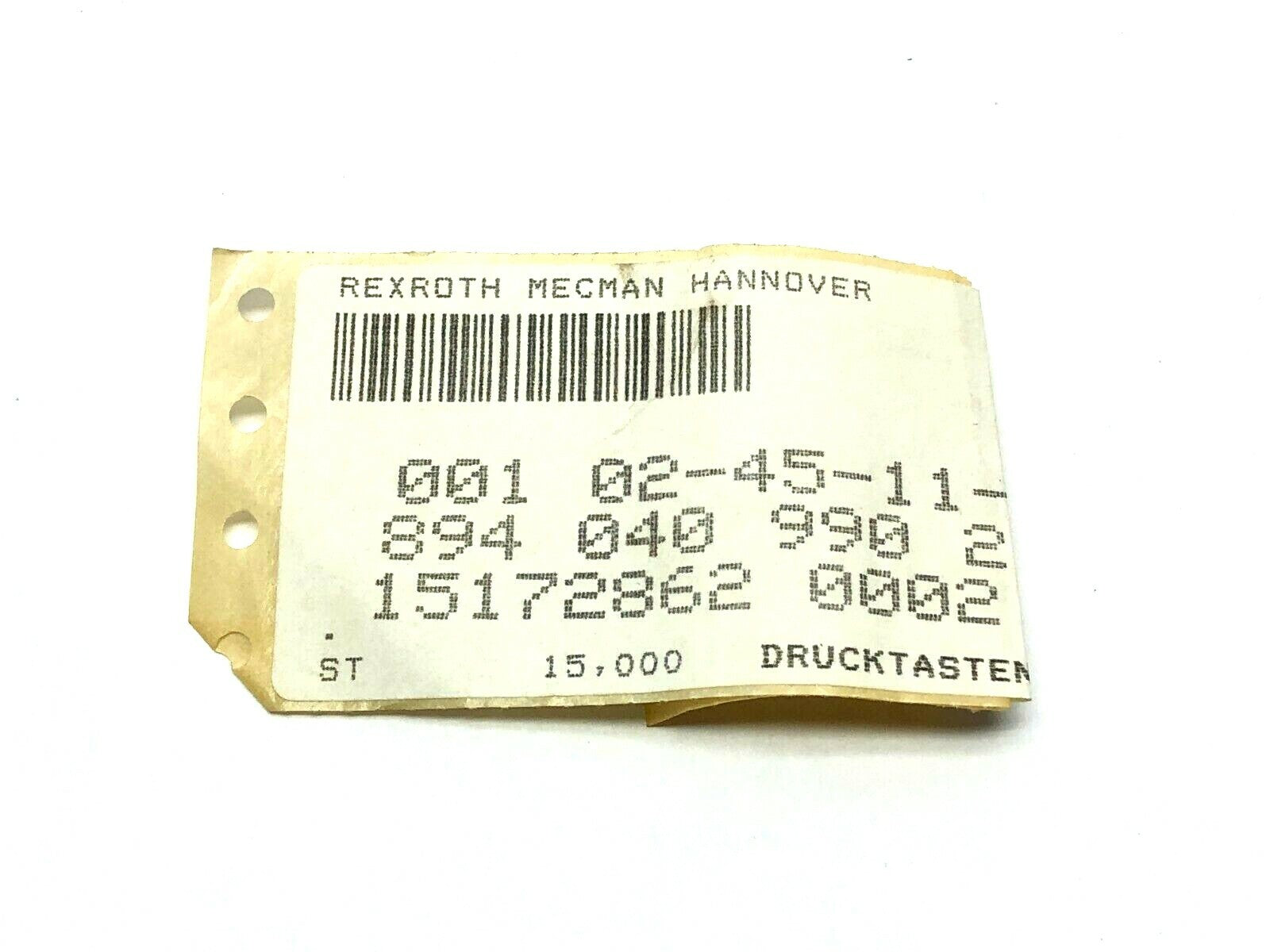 Bosch Rexroth 8940409902 Flush Pushbutton - Maverick Industrial Sales