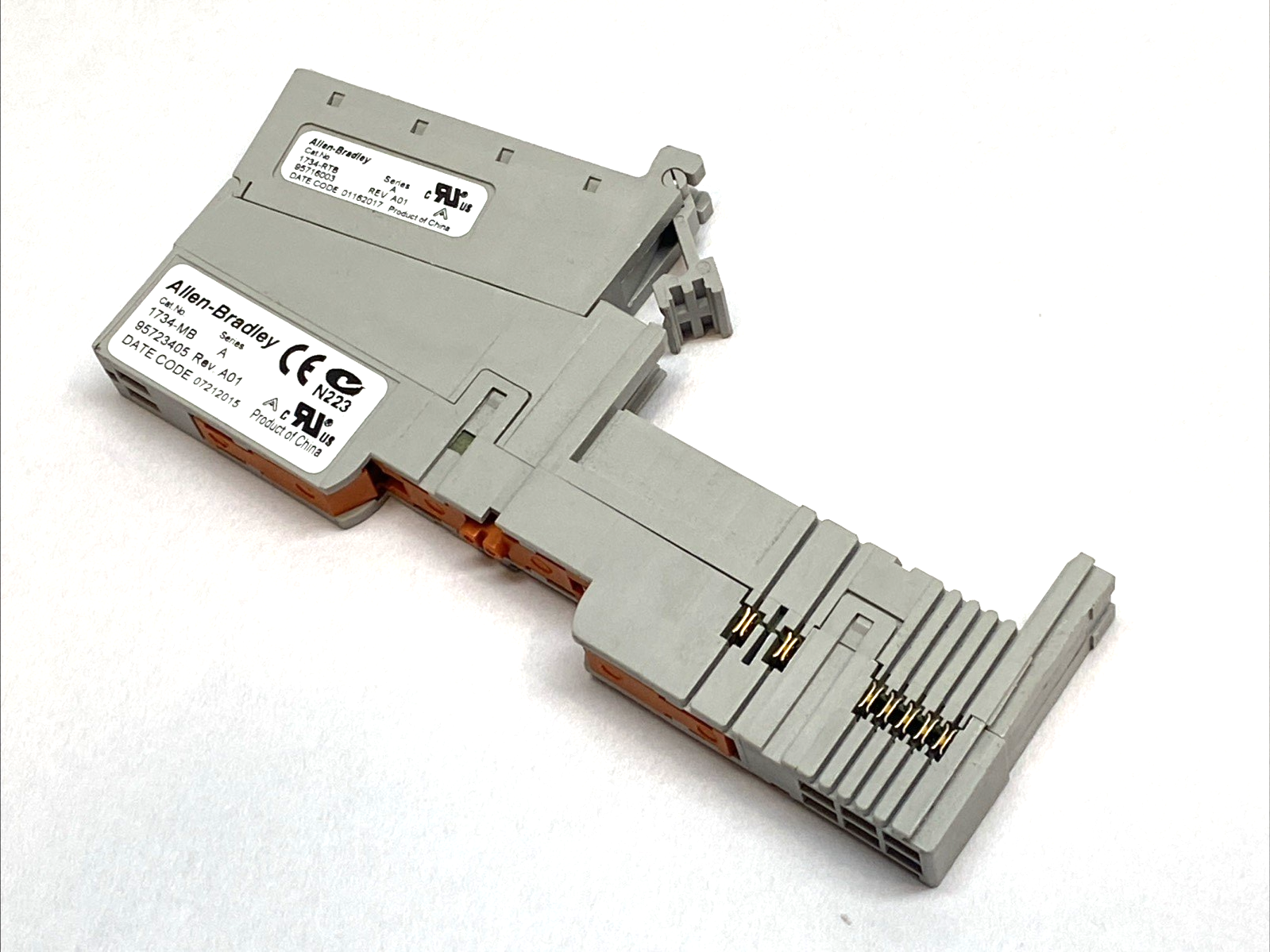 1734-RTB | Allen-Bradley POINT I/O Base w/ 8-Point Terminal Block 1734-MB LOT OF 2 - Used - Maverick Industrial Sales
