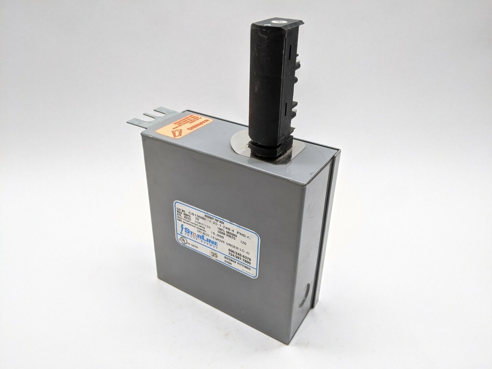 StarLine CB100NE12-20-1-240-4 PHS-C Busway Tap Box 20A 120V - Maverick Industrial Sales