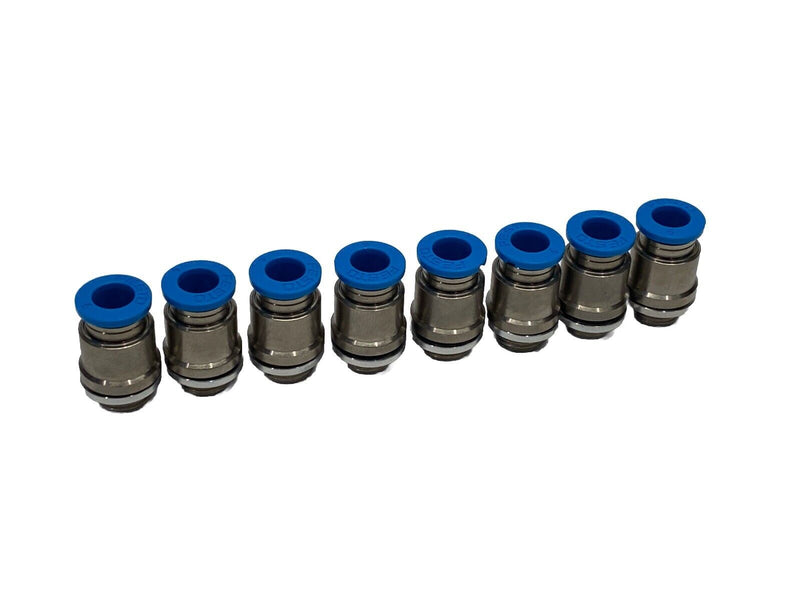 Festo QS-G1/8-6 Push-In Fitting Male Thread 6mm OD Tube 186096 LOT OF 8 - Maverick Industrial Sales