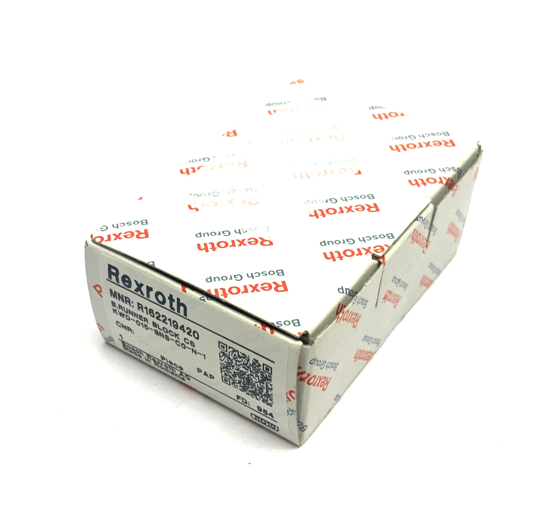 Bosch Rexroth R162219420 Ball Runner Guide Block KWD-015-SNS-C0-N-1 - Maverick Industrial Sales